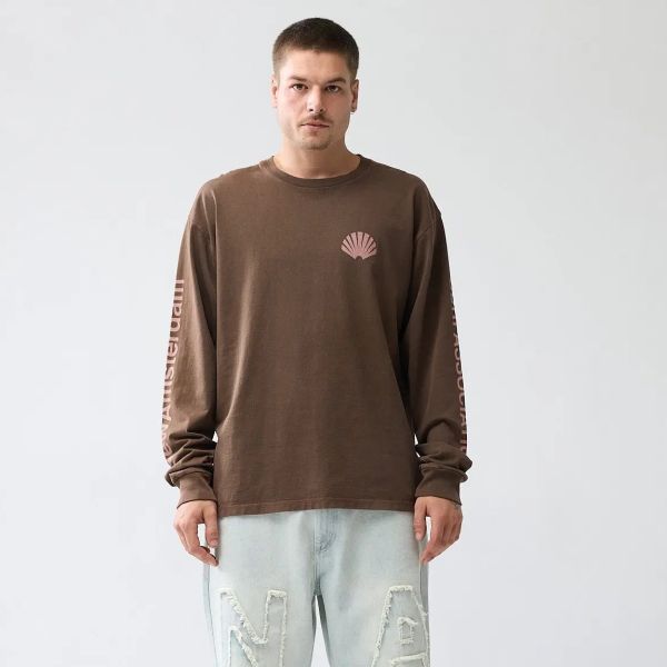 New Amsterdam Surf Association Logo Longsleeve T-shirt Bruin