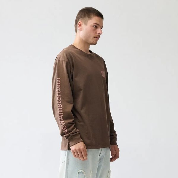 New Amsterdam Surf Association Logo Longsleeve T-shirt Bruin