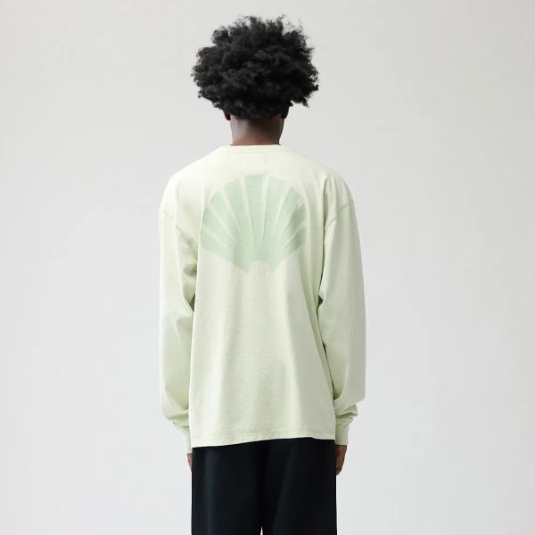 New Amsterdam Surf Association Logo Longsleeve T-shirt Licht Groen