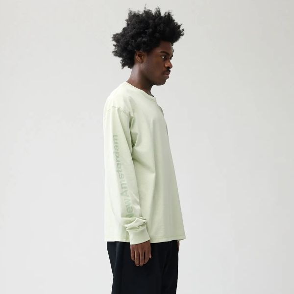New Amsterdam Surf Association Logo Longsleeve T-shirt Licht Groen
