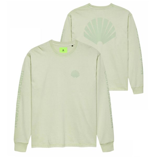New Amsterdam Surf Association Logo Longsleeve T-shirt Licht Groen