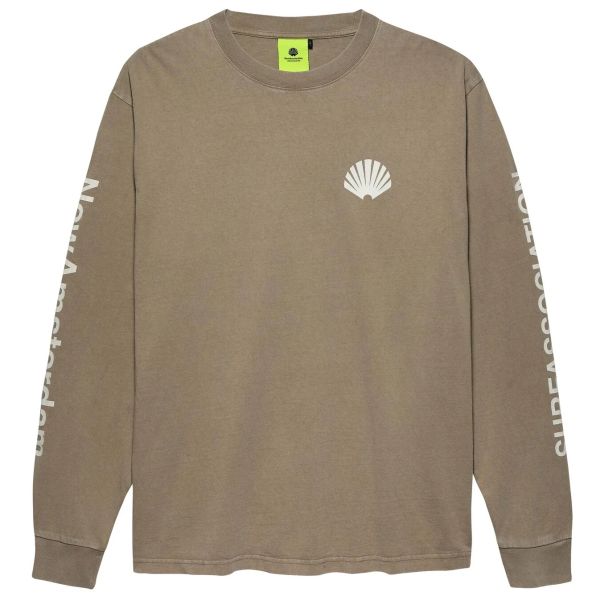 New Amsterdam Surf Association Logo Longsleeve T-shirt Beige