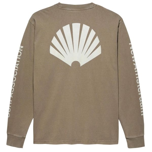 New Amsterdam Surf Association Logo Longsleeve T-shirt Beige