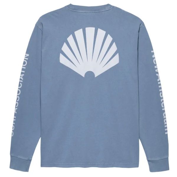 New Amsterdam Surf Association Logo Longsleeve T-shirt Blauw