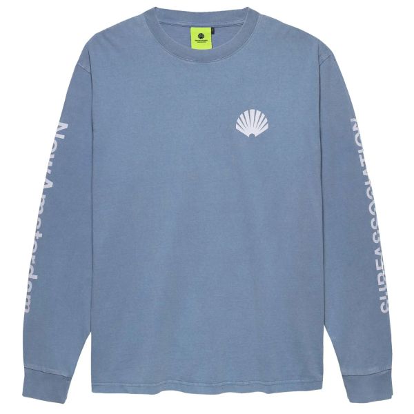 New Amsterdam Surf Association Logo Longsleeve T-shirt Blauw