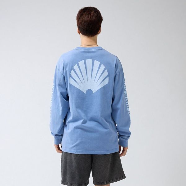 New Amsterdam Surf Association Logo Longsleeve T-shirt Blauw