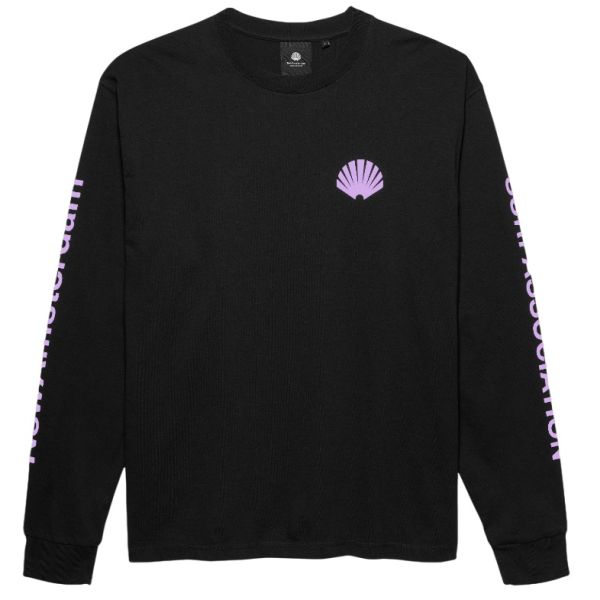 New Amsterdam Surf Association Logo Longsleeve T-shirt Zwart/Paars