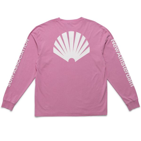 New Amsterdam Surf Association Logo Longsleeve T-shirt Roze