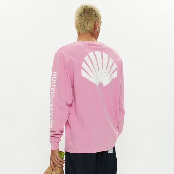 New Amsterdam Surf Association Logo Longsleeve T-shirt Roze