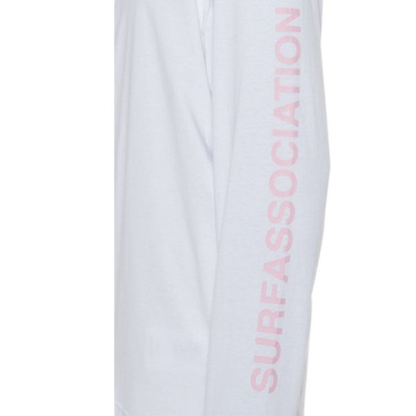 New Amsterdam Surf Association Logo Longsleeve T-shirt Wit