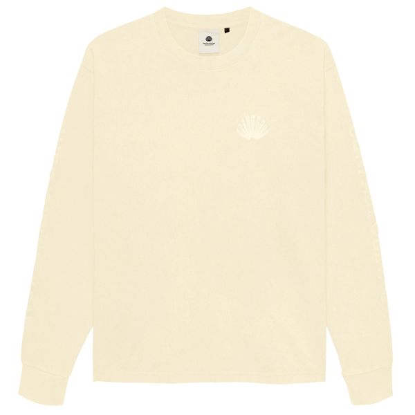 New Amsterdam Surf Association Logo Longsleeve Washed T-shirt Beige