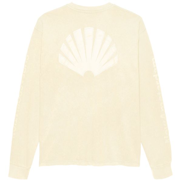New Amsterdam Surf Association Logo Longsleeve Washed T-shirt Beige