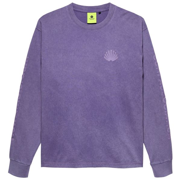 New Amsterdam Surf Association Logo Longsleeve Washed T-shirt Paars