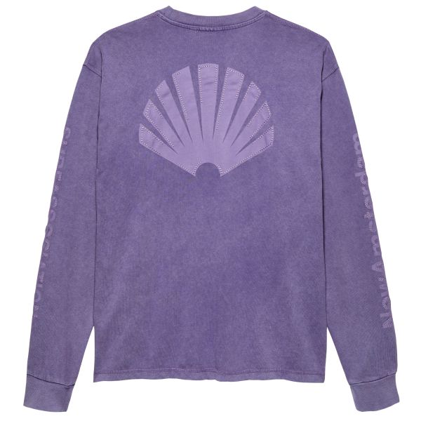 New Amsterdam Surf Association Logo Longsleeve Washed T-shirt Paars