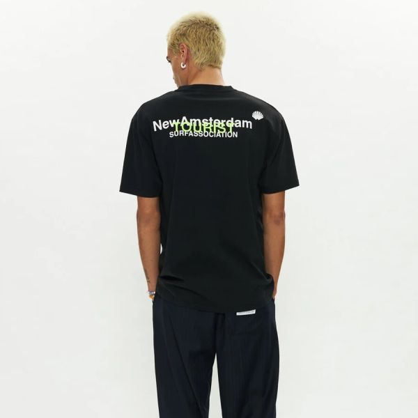 New Amsterdam Surf Association Logo Tourist T-shirt Zwart