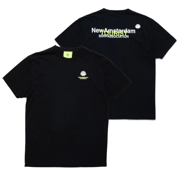 New Amsterdam Surf Association Logo Tourist T-shirt Zwart