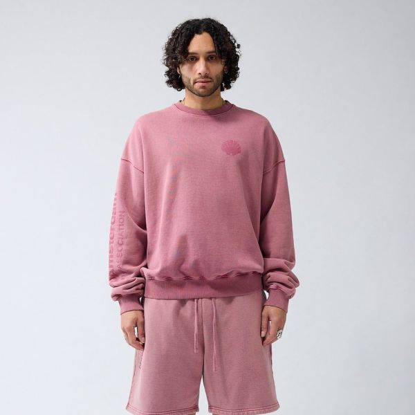 New Amsterdam Surf Association Logo Washed Sweater Roze