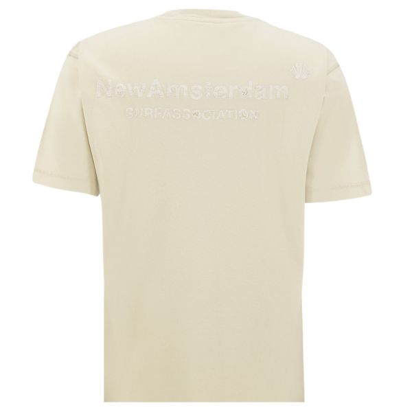 New Amsterdam Surf Association Logo Washed T-shirt Beige