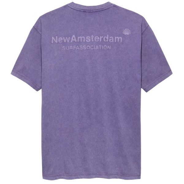 New Amsterdam Surf Association Logo Washed T-shirt Paars