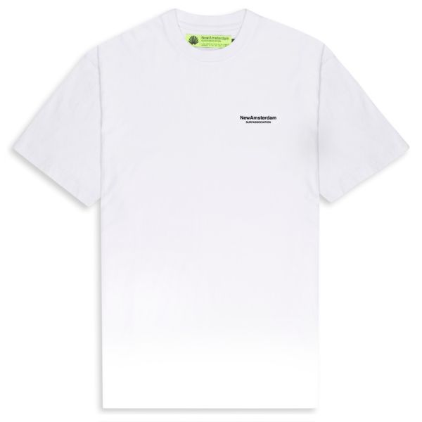 New Amsterdam Surf Association Map T-shirt Wit