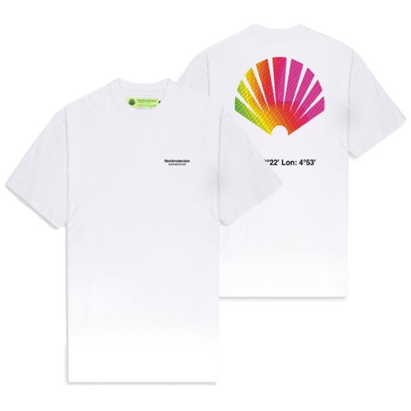 New Amsterdam Surf Association Map T-shirt Wit
