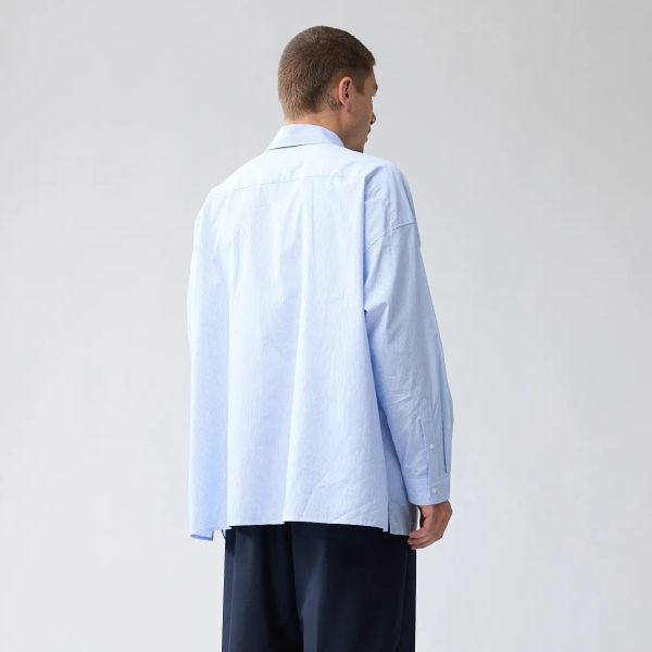 New Amsterdam Surf Association Na Fluid Stripe Overhemd Blauw