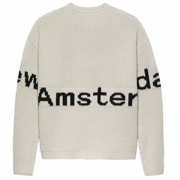 New Amsterdam Surf Association Name Knitted Sweater Grijs