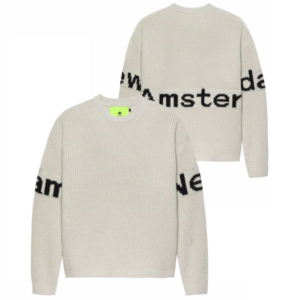 New Amsterdam Surf Association Name Knitted Sweater Grijs