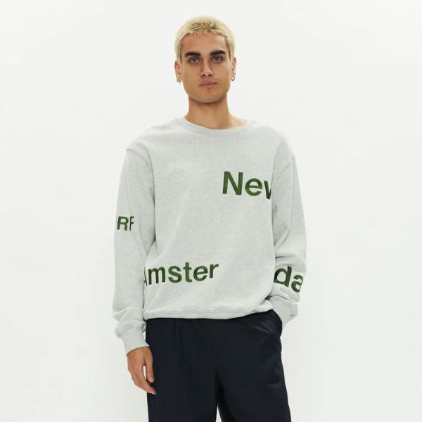 New Amsterdam Surf Association Name Sweater Grijs
