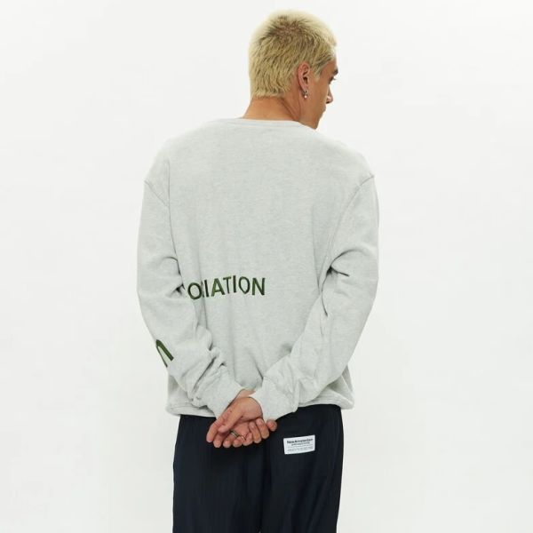 New Amsterdam Surf Association Name Sweater Grijs