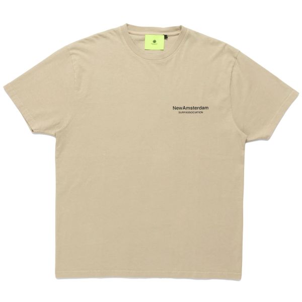 New Amsterdam Surf Association Name T-shirt Beige