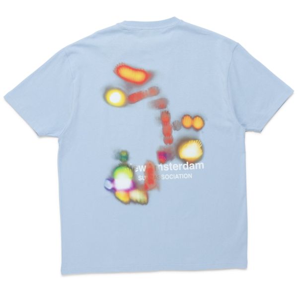 New Amsterdam Surf Association Night Lights T-shirt Blauw