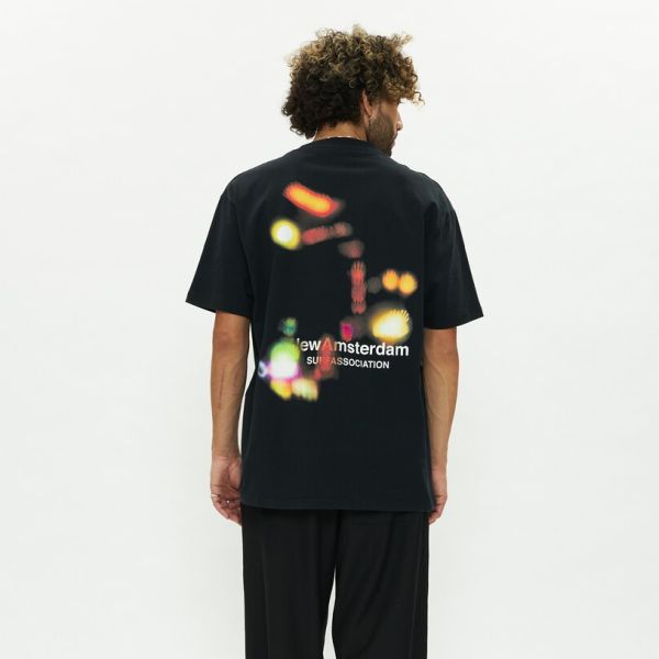 New Amsterdam Surf Association Night Lights T-shirt Zwart