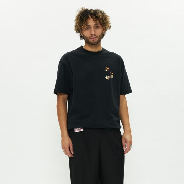New Amsterdam Surf Association Night Lights T-shirt Zwart