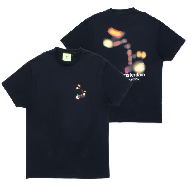 New Amsterdam Surf Association Night Lights T-shirt Zwart