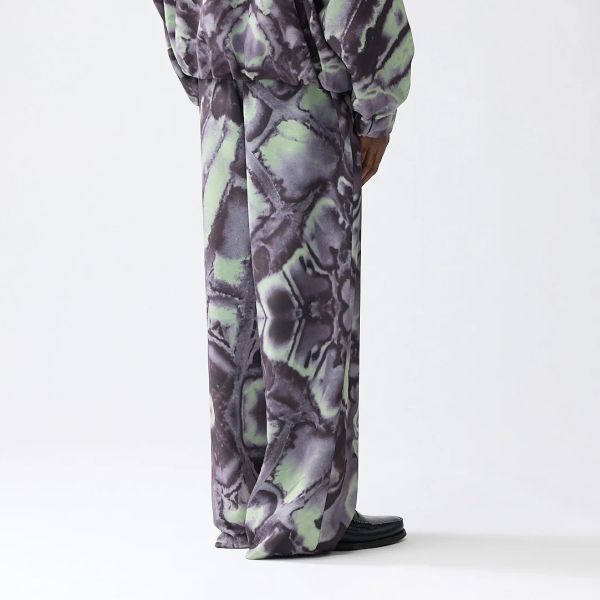 New Amsterdam Surf Association Oversized Aquarelle Broek Paars/Groen
