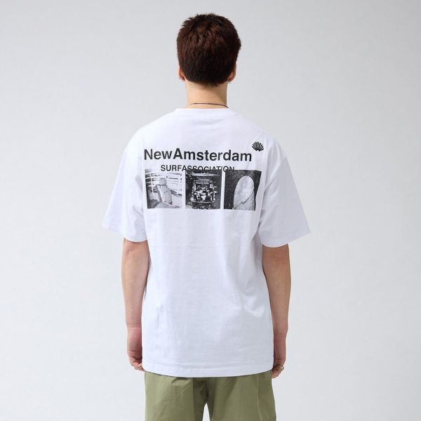 New Amsterdam Surf Association Photo Print T-shirt Wit
