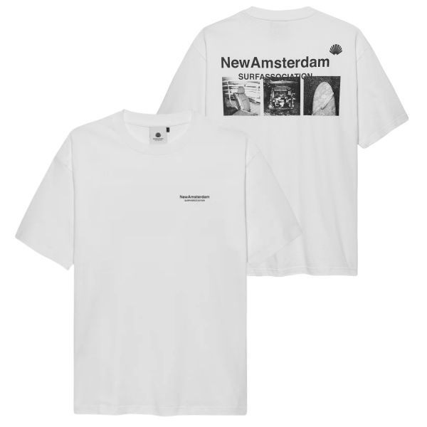 New Amsterdam Surf Association Photo Print T-shirt Wit