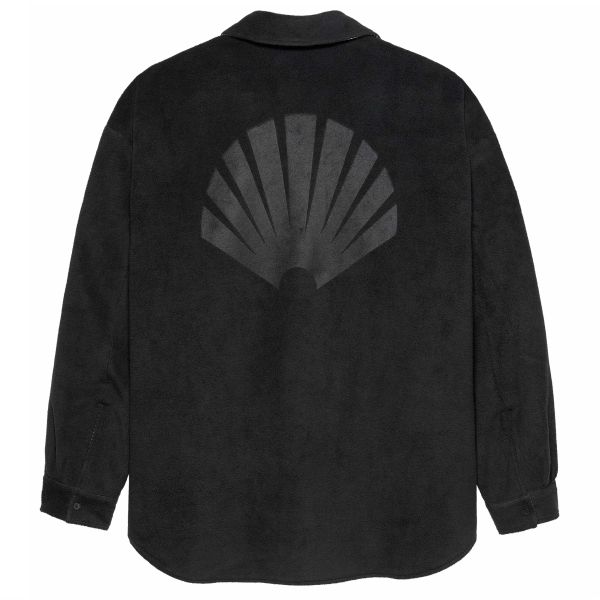 New Amsterdam Surf Association Reversible Fleece Overshirt Zwart/Wit