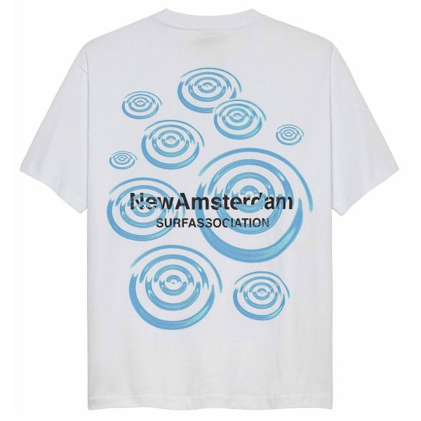New Amsterdam Surf Association Ripple T-shirt Wit