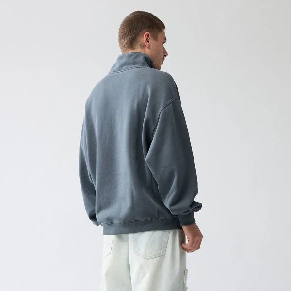 New Amsterdam Surf Association Sea Half Zip Sweater Antraciet