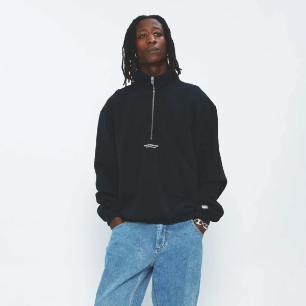 New Amsterdam Surf Association Sea Half Zip Sweater Zwart