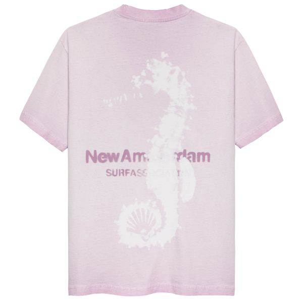 New Amsterdam Surf Association Seahorse T-shirt Paars/Roze