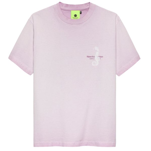 New Amsterdam Surf Association Seahorse T-shirt Paars/Roze