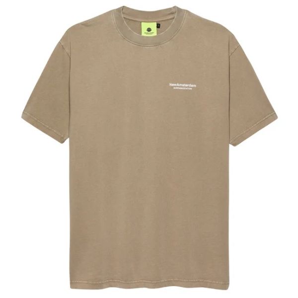 New Amsterdam Surf Association Seal Logo T-shirt Beige