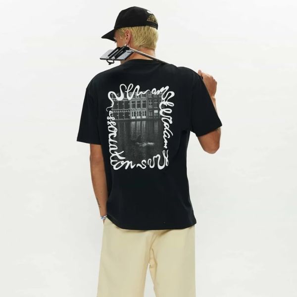 New Amsterdam Surf Association Shark T-shirt Zwart