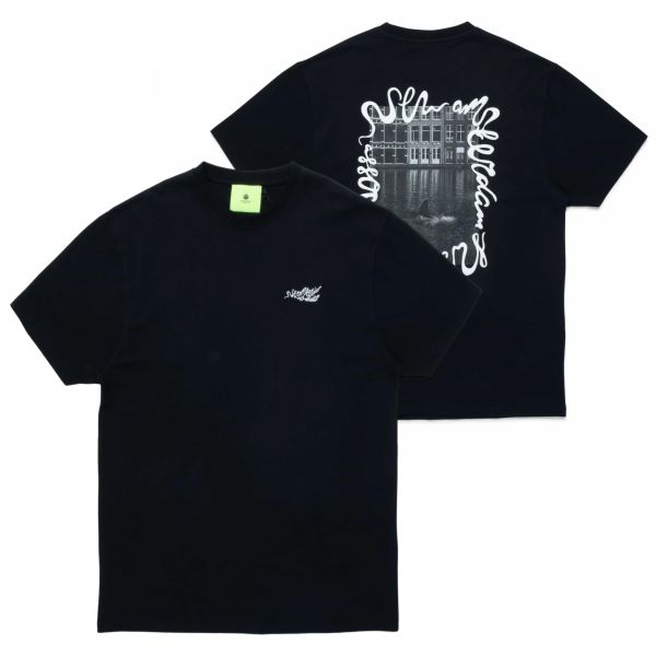 New Amsterdam Surf Association Shark T-shirt Zwart