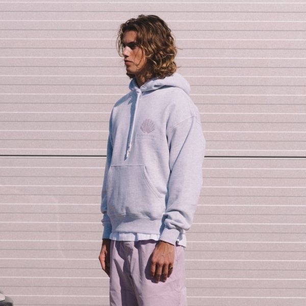 New Amsterdam Surf Association Sprayed Logo Hoodie Grijs