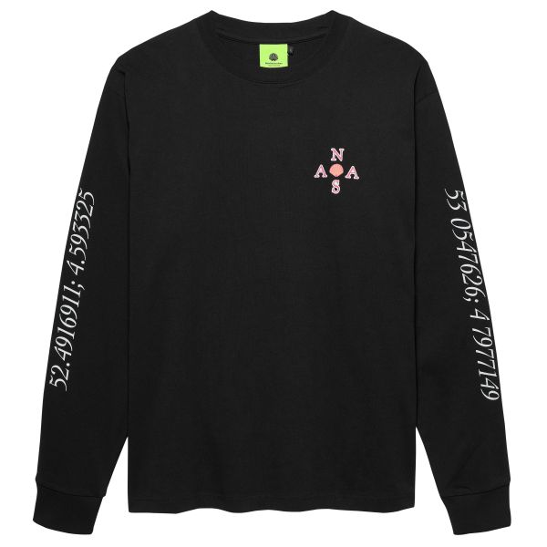 New Amsterdam Surf Association Surfboard Longsleeve T-shirt Zwart