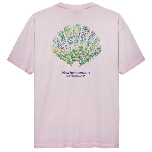 New Amsterdam Surf Association Tall Grass T-shirt Roze